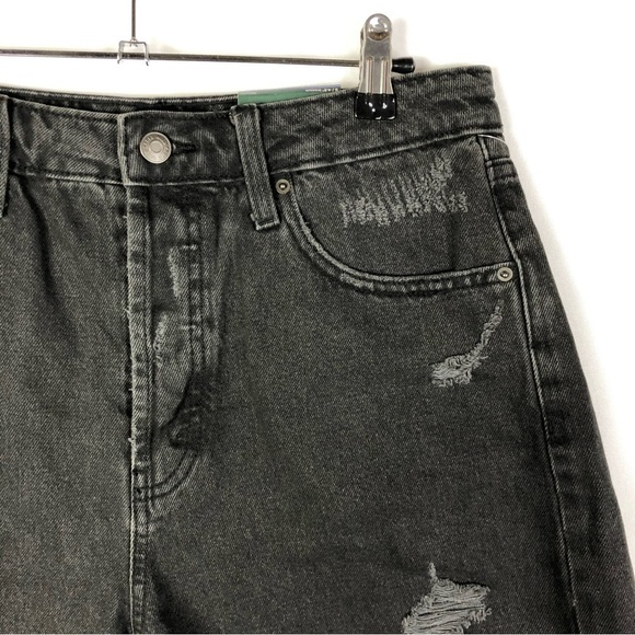Wild Fable Black Super High Rise Cutoff Distressed Denim Shorts 8 - Picture 4 of 4